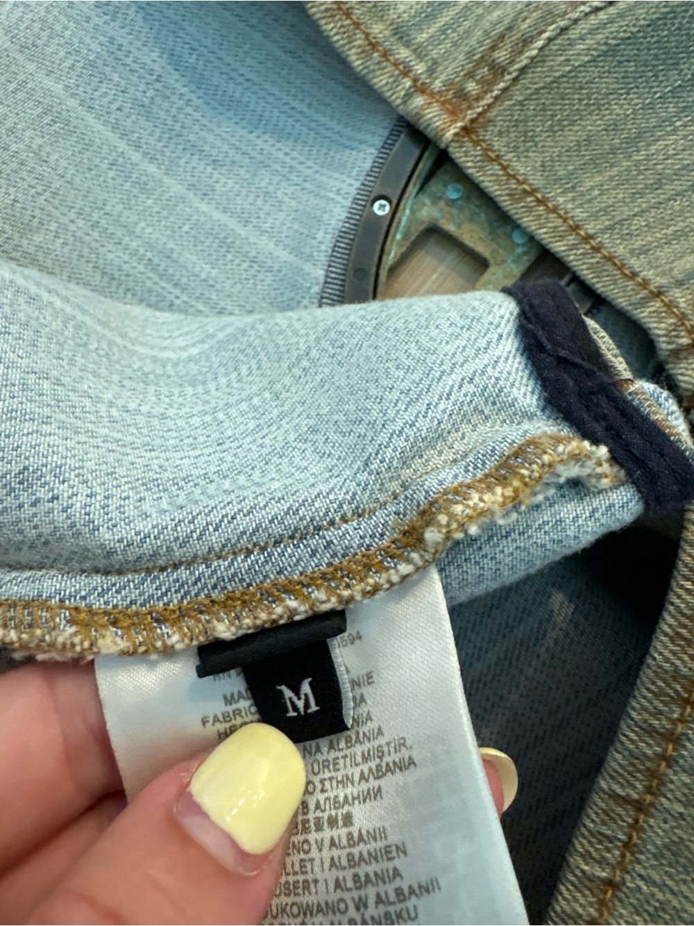 Diesel Washed Olive Ribbed Crop Tank - Picture 5 of 5